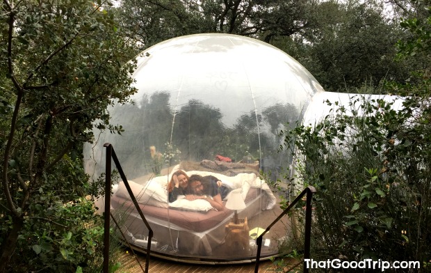 dormir em um hotel bolha na França
